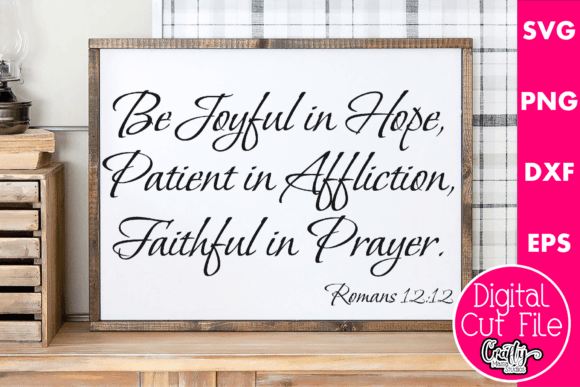 Be Joyful in Hope Bible Verse Graphics & Crafts Review