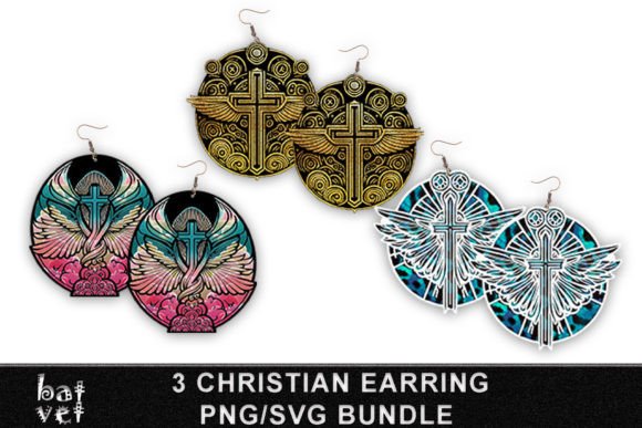 Christian Earring SVG Bundle Design