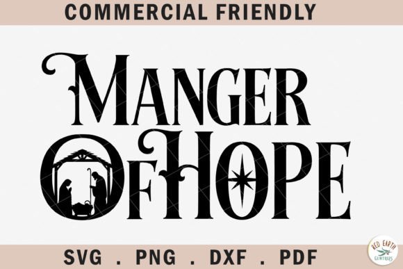 Christmas Nativity SVG Manger of Hope