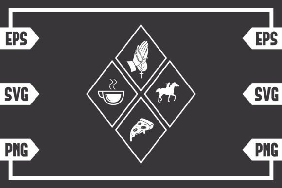 Coffee Jesus Pizza and Female Riding Hor