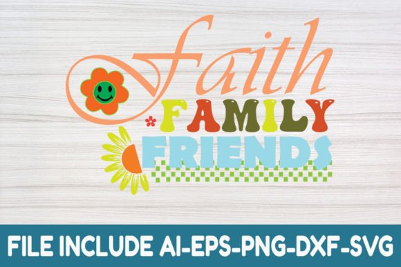 Faith Family Friends- Retro Christian Graphics & Crafts
