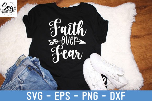Faith over Fear Shirt, Christian Shirt: Graphics and Crafts