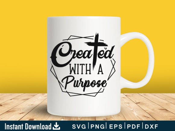 Funny Created with a Purpose Svg Gift: Crafts & Graphics Brand Review