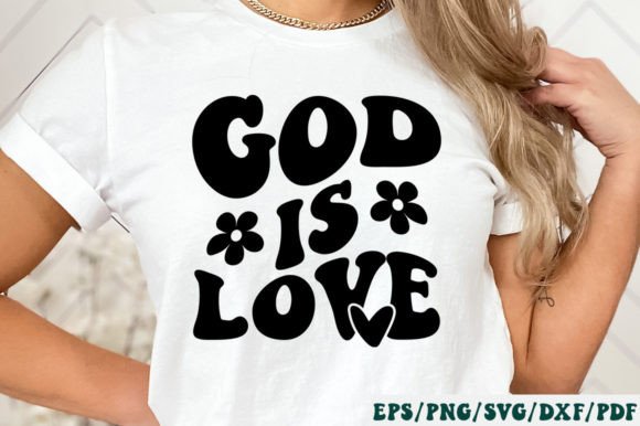 God Is Love Retro Svg: Graphics & Crafts for Digital Publishers