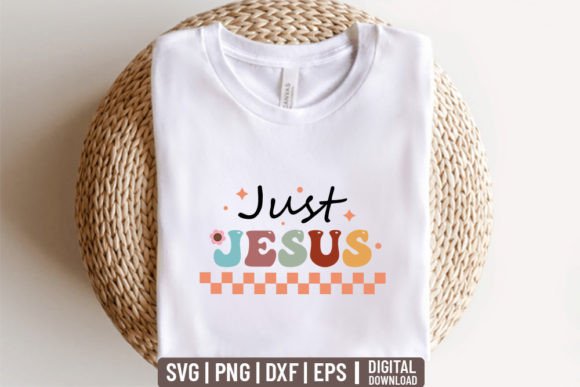 Just Jesus - Retro Christian Svg: Graphics and Crafts