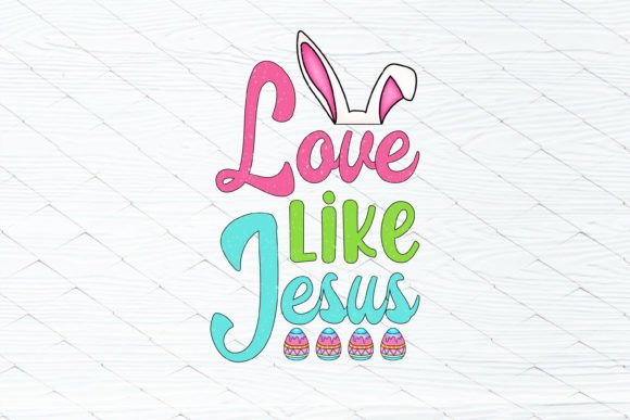 Love Like Jesus Retro Sublimation Graphics
