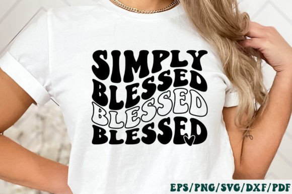 Simply Blessed Retro Svg: Faith Graphics for Branding Crafts